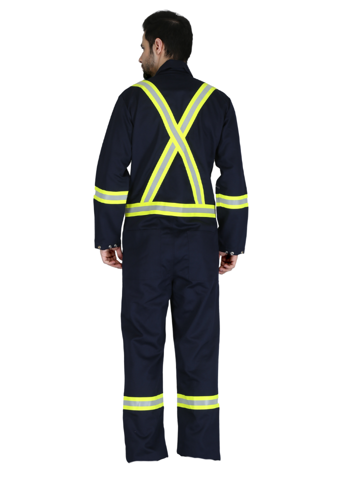 Forge Fr Men's Navy Coverall With Taping