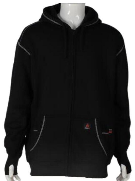 Forge Fr Men's Black Hoodie With Zipper