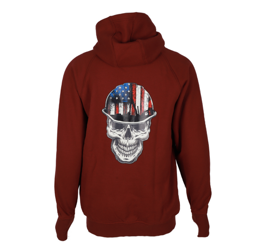 Forge Fr Men's Burgundy Hoodie With Graphic