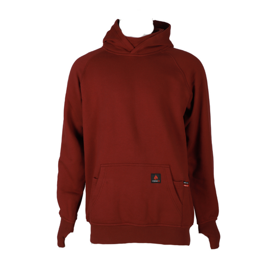 Forge Fr Men's Burgundy Hoodie With Graphic