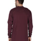 Forge Fr Men's Burgundy Henley Neck Long Sleeve T-shirt