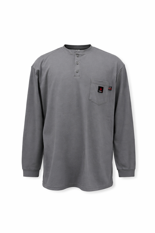 FORGE MEN'S FR VAT DYED  LIGHTE WEIGHTE HENLEY TEE