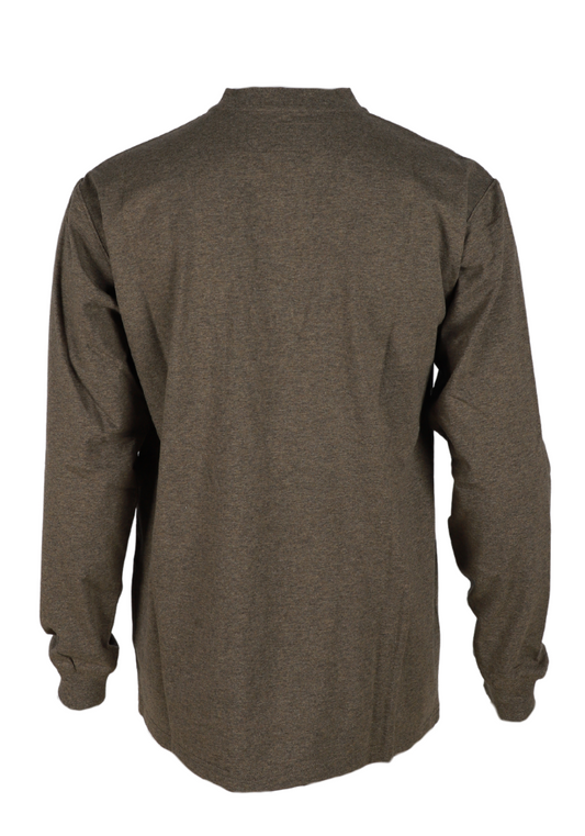 Forge Fr Men's Heather Brown  Light Weight Henley Tee