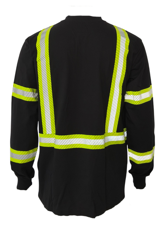 FORGE FR MEN'S HENLEY BLACK WITH TAPING