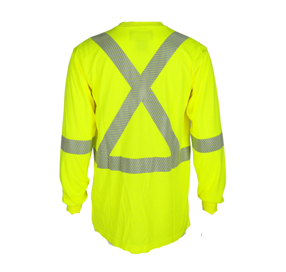 Forge Men's Yellow Hi-Vis Long Sleeve T-shirt