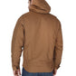 Forge Fr Men's Brown Insulated Duck Hooded Jacket