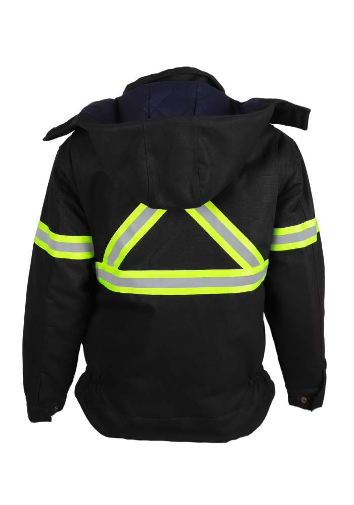FORGE FR MEN'S DUCK JACKET WITH DETACHABLE HOOD WITH TAPING