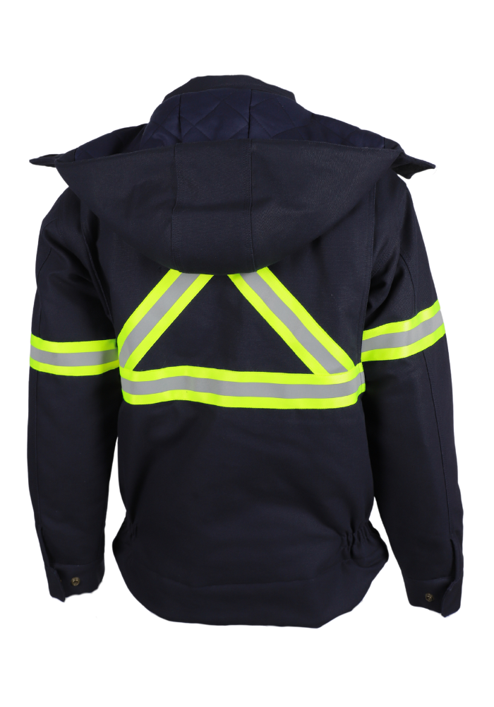 FORGE FR MEN'S DUCK JACKET WITH DETACHABLE HOOD WITH TAPING