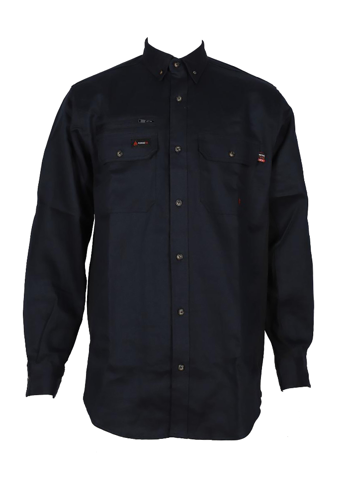 Forge Fr Men's Navy Vent Long Sleeve Shirt