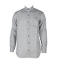 FORGE FR MEN'S Light Grey PLAID LONG SLEEVE BUTTON SHIRT