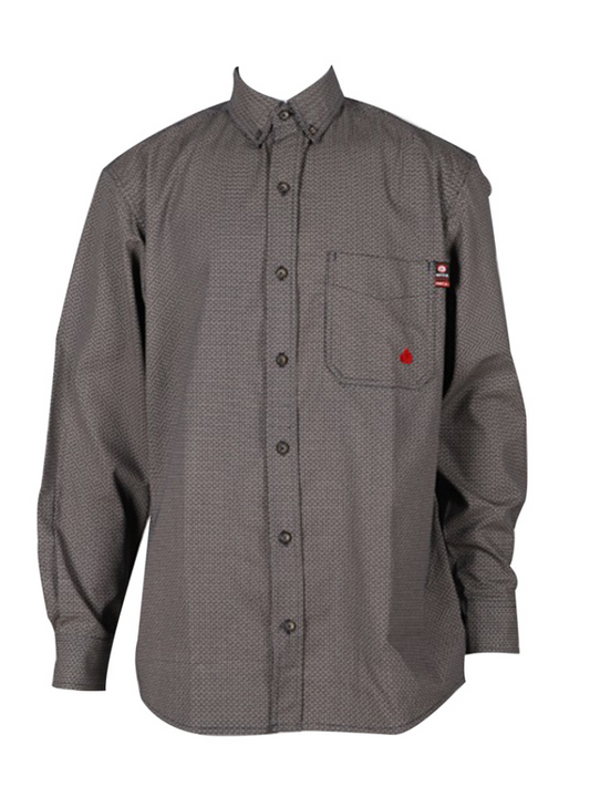 FORGE FR MEN'S PLAID LONG SLEEVE BUTTON SHIRT