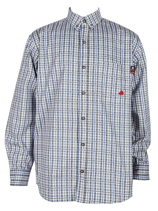 FORGE FR MEN'S PLAID LONG SLEEVE BUTTON SHIRT