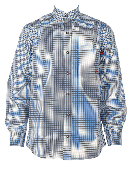 FORGE FR MEN'S PLAID LONG SLEEVE BUTTON SHIRT