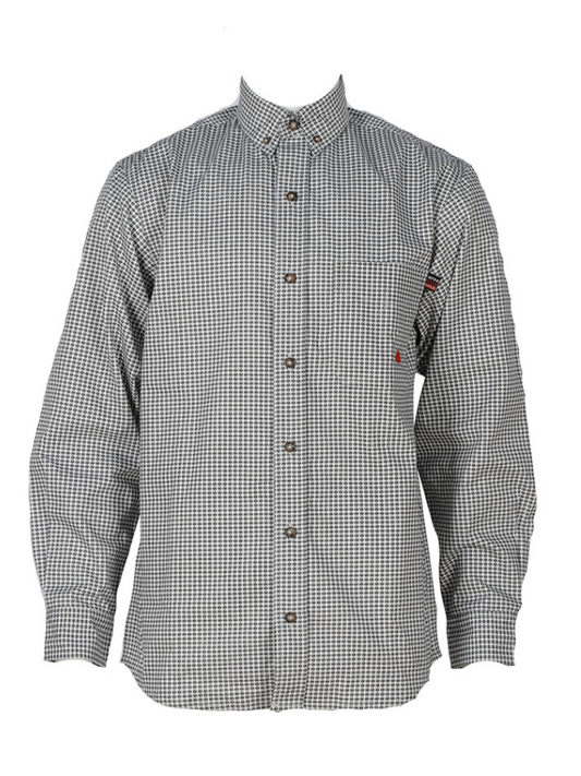 FORGE FR MEN'S PLAID LONG SLEEVE BUTTON SHIRT