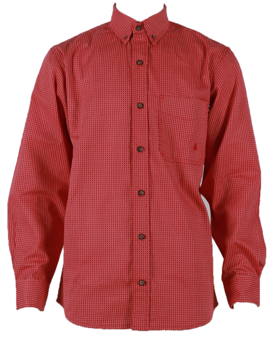 FORGE FR MEN'S PLAID LONG SLEEVE BUTTON SHIRT