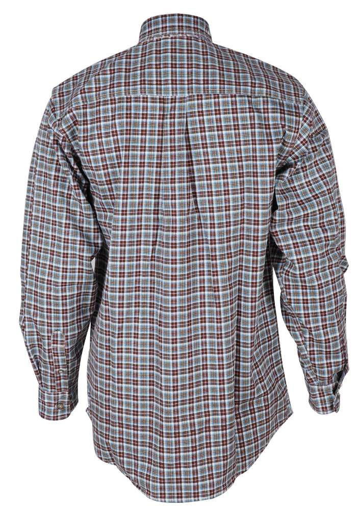 FORGE FR MEN'S PLAID LONG SLEEVE BUTTON SHIRT