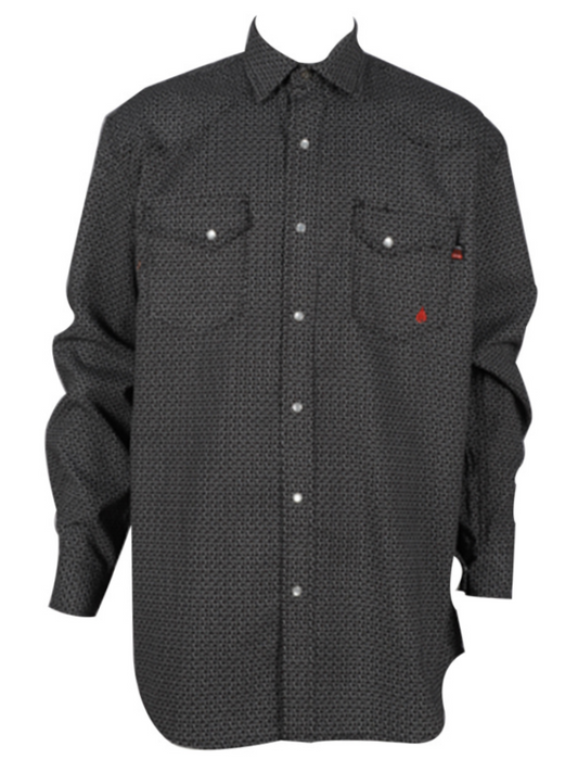 FORGE FR MEN'S PLAID LONG SLEEVE SNAPS SHIRT