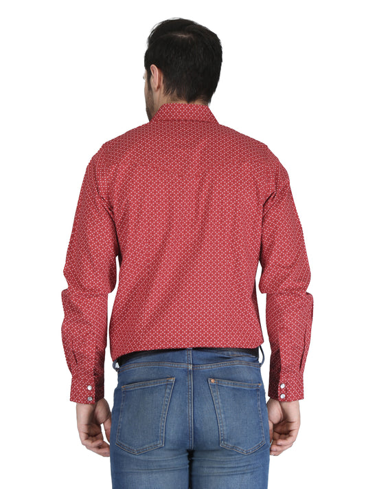 FORGE FR MEN'S PLAID LONG SLEEVE SNAPS SHIRT