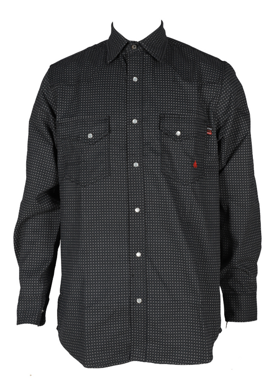 FORGE FR MEN'S PLAID LONG SLEEVE SNAPS SHIRT