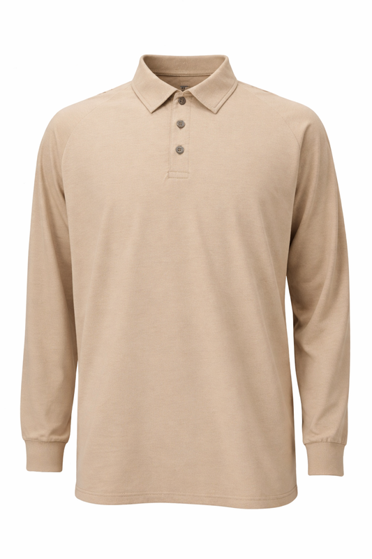 Forge Fr Men's Khaki  Light Weight Polo Tee