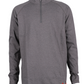Forge FR men's charcoal grey 1/4 zip tee, made of cotton and spandex, designed for durability and freedom of movement.