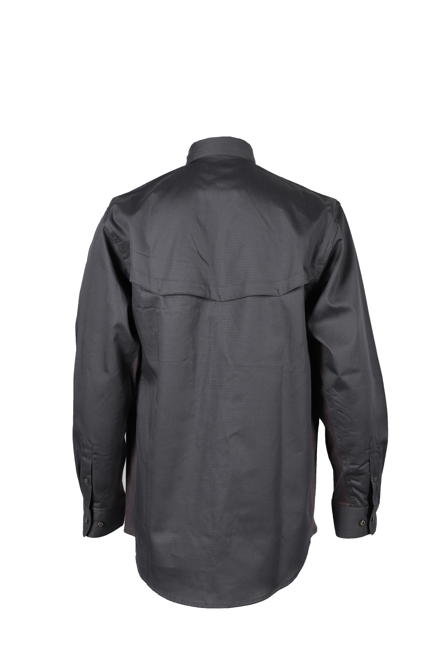 FORGE FR MEN'S GREY RIPSTOP VENT BUTTON SHIRT