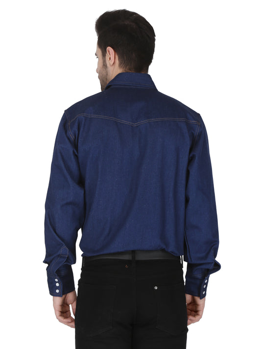 Forge Fr Men's Denim Long Sleeve Shirt