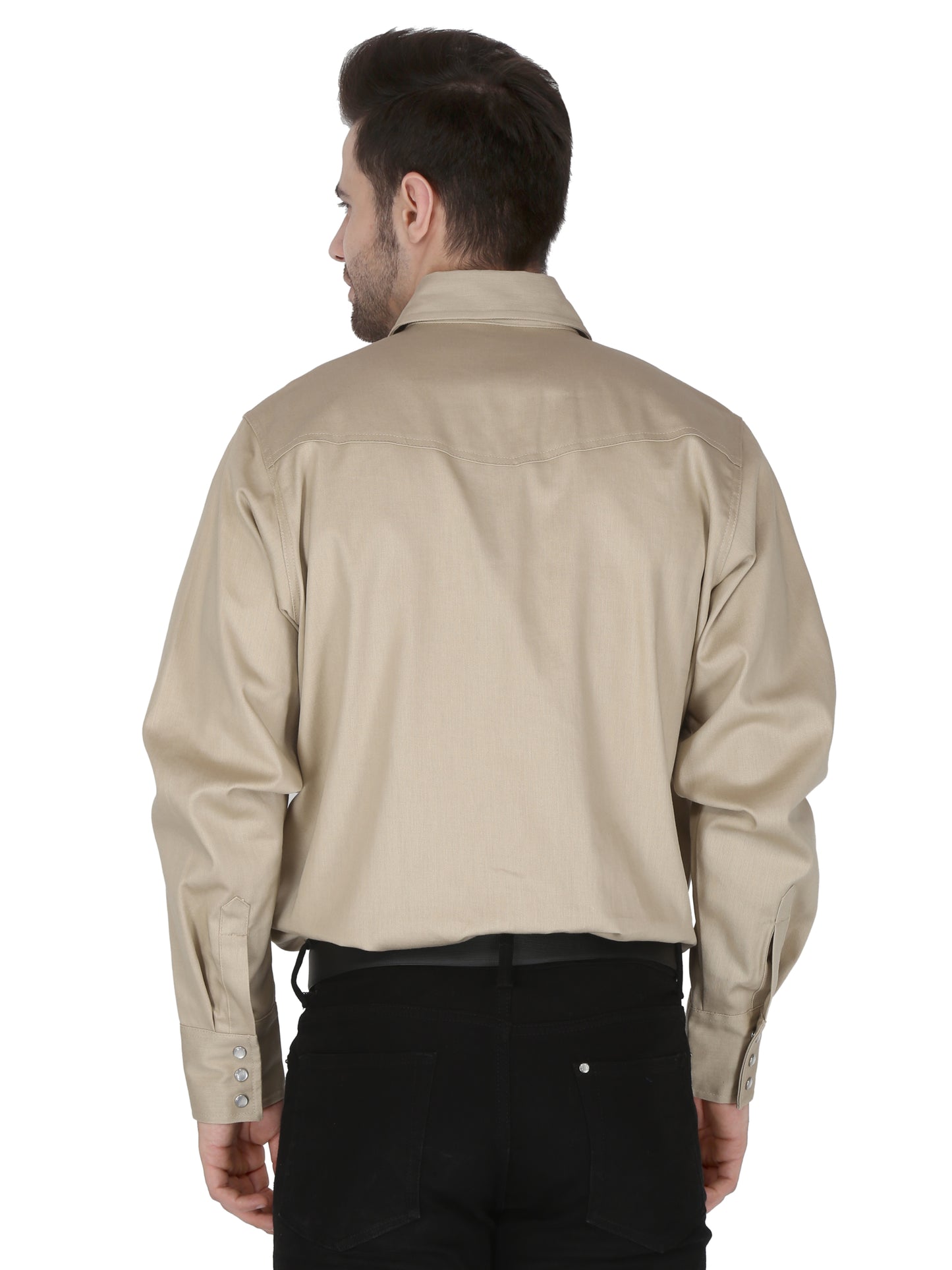 Forge Fr Men's Solid Stone Long Sleeve Shirt