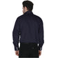 Forge Fr Men's Solid Navy Long Sleeve Shirt