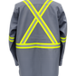 FORGE FR MENS BUTTON SOLID LIGHT GREY X TAPING SHIRT