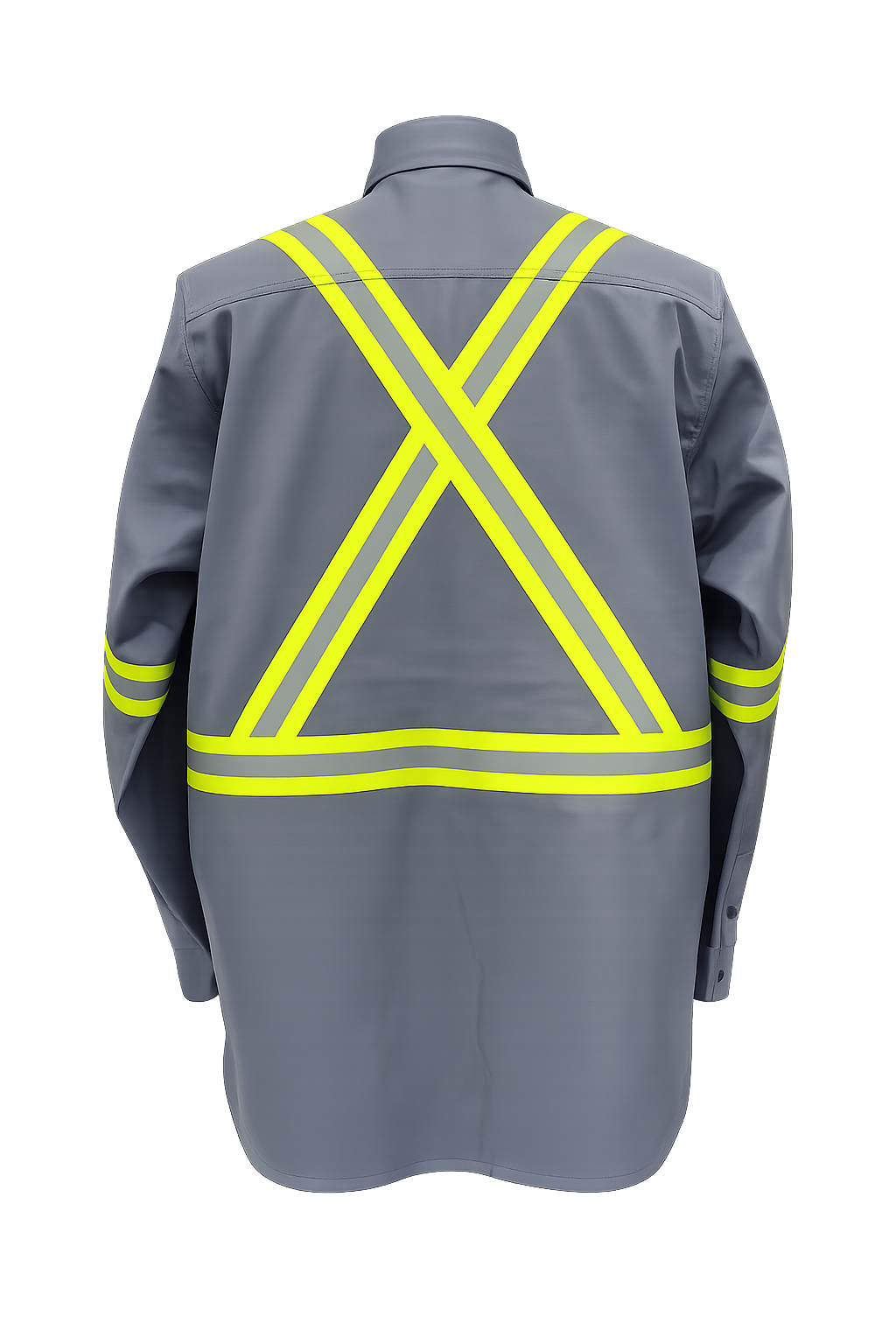 FORGE FR MENS BUTTON SOLID LIGHT GREY X TAPING SHIRT