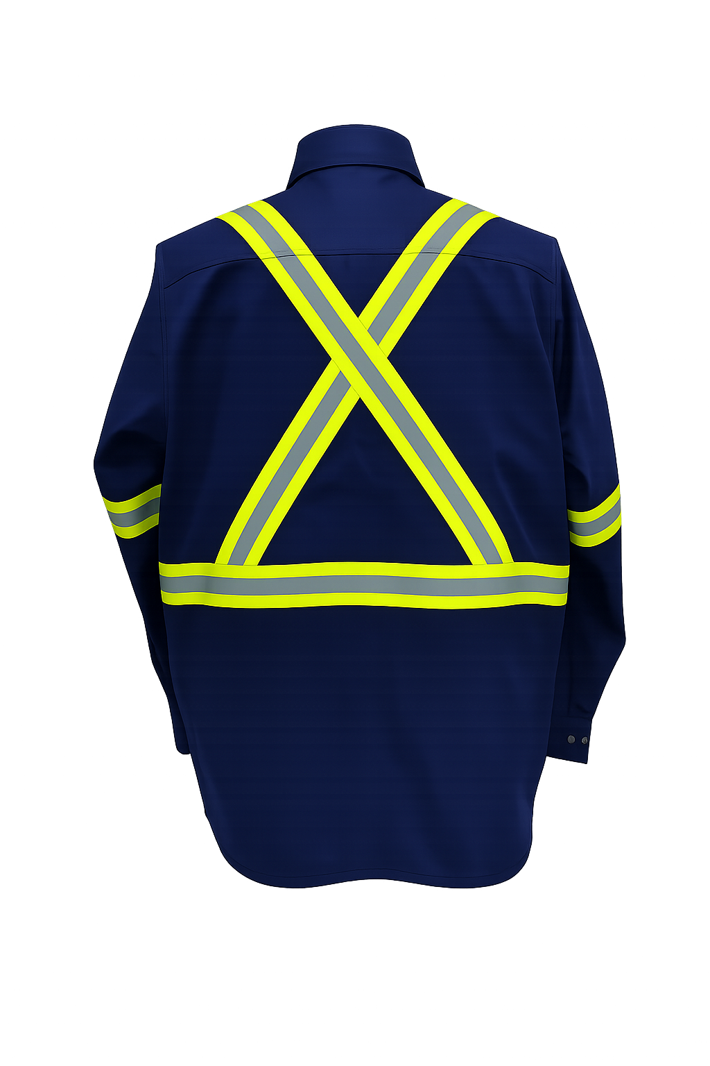 FORGE FR MENS BUTTON SOLID NAVY X TAPING SHIRT