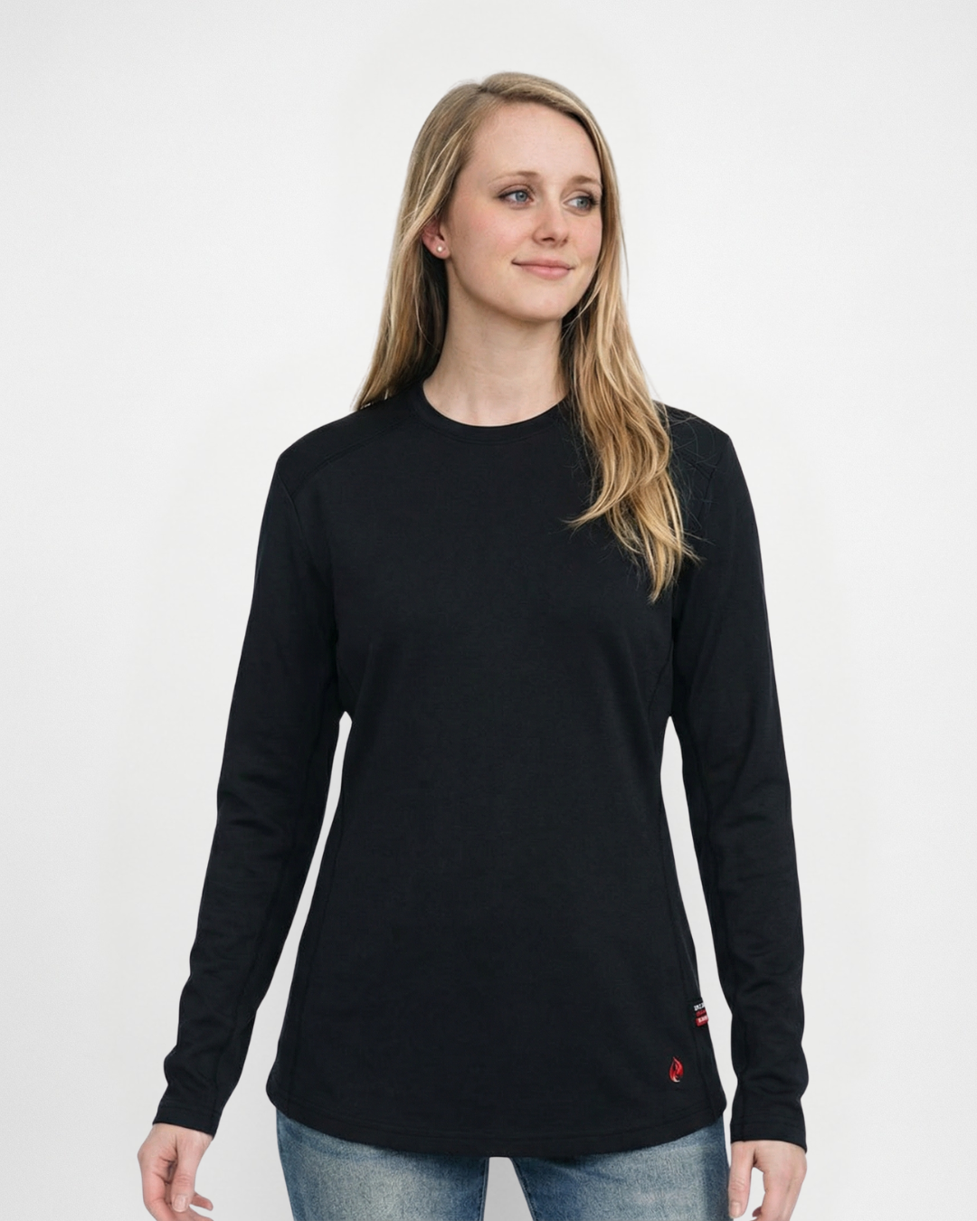 Forge Fr Women's Navy Crew Neck T-shirt