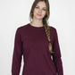 Forge Fr Women's Burgundy Crew Neck T-shirt