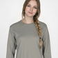 Forge Fr Women's Grey Crew Neck T-shirt