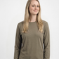 Forge Fr Women's Khaki Crew Neck T-shirt