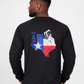 Forge Fr Men's Graphic Printed Dark Blue Long Sleeve T-shirt