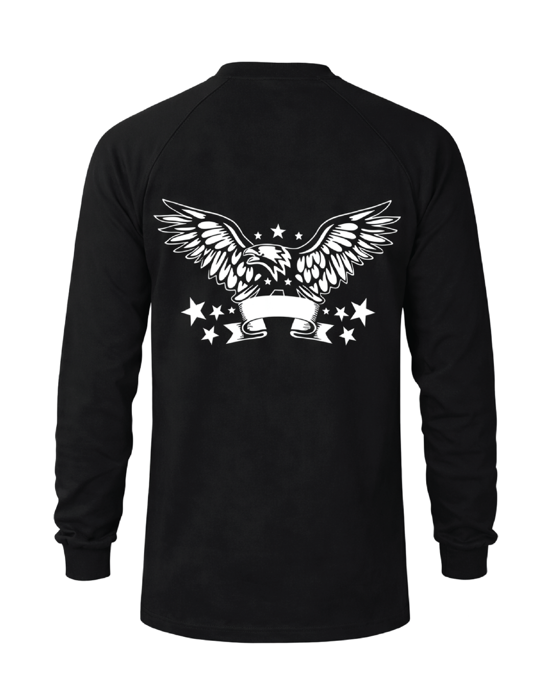 Forge Fr Men's Eagle print Black Long Sleeve T-shirt