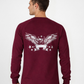 Forge Fr Men's Eagle print Burgundy Long Sleeve T-shirt