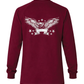 Forge Fr Men's Eagle print Burgundy Long Sleeve T-shirt