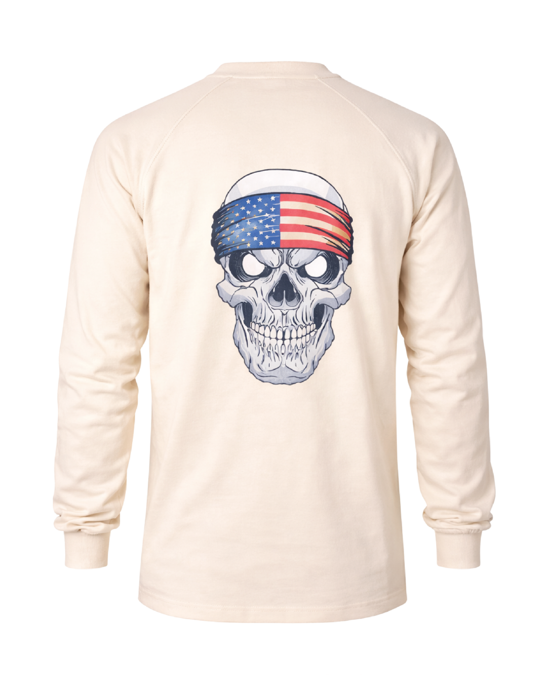 Forge Fr Men's Skull Print Sand Long Sleeve T-shirt