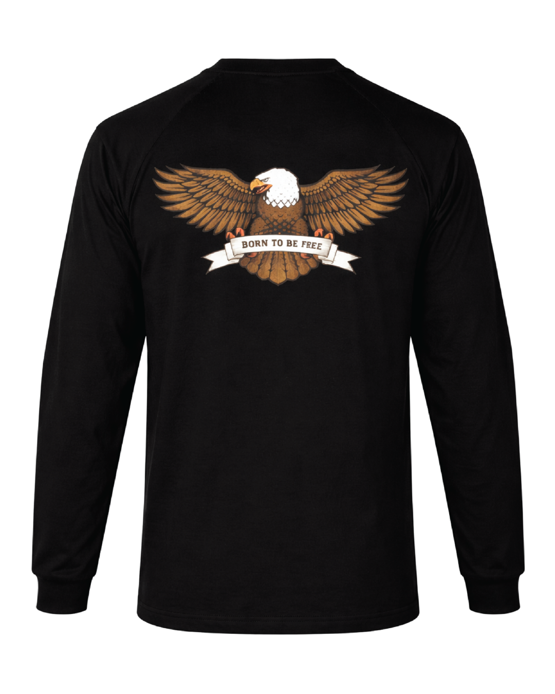 Forge Fr Men's Graphic Printed Black Long Sleeve T-shirt