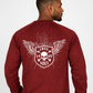 Forge Fr Men's Graphic Printed Burgundy Long Sleeve T-shirt