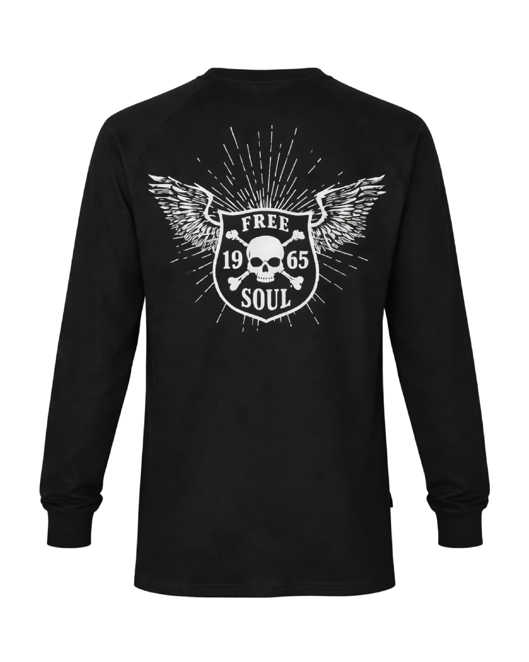 Forge Fr Men's Graphic Printed Navy Long Sleeve T-shirt