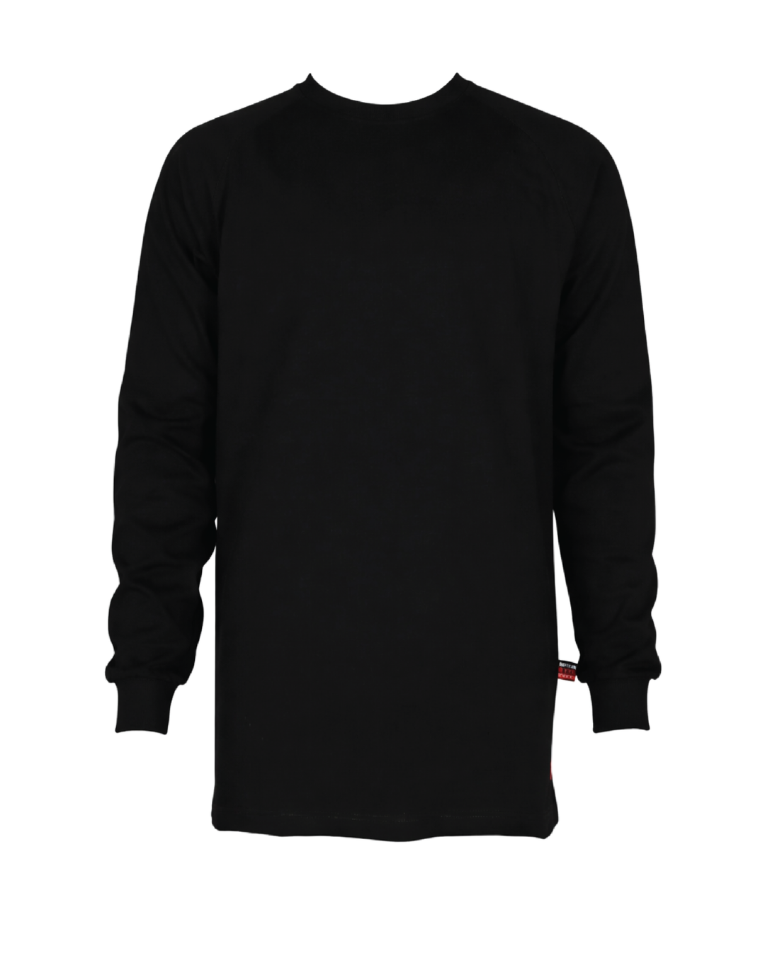 Forge Fr Men's Jet Black Graphic Printed Long Sleeve T-shirt