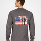Forge Fr Men's Graphic Printed  Charcoal Grey Long Sleeve T-shirt