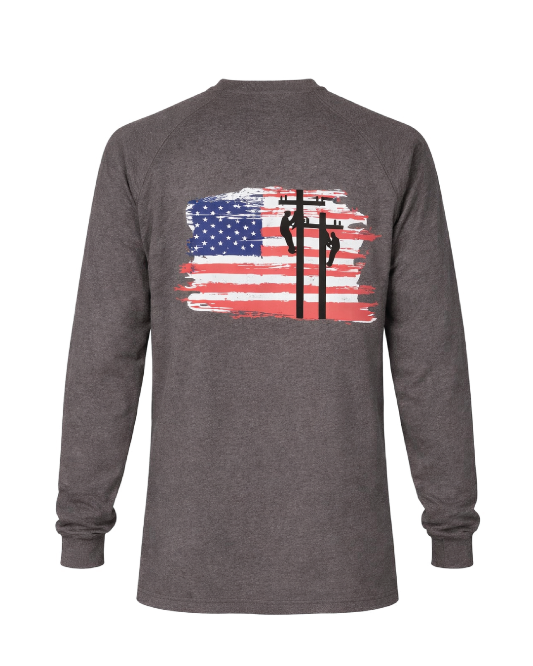 Forge Fr Men's Graphic Printed  Charcoal Grey Long Sleeve T-shirt