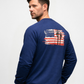 Forge Fr Men's Indigo Graphic Printed  Long Sleeve T-shirt