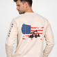 Forge Fr Men's Sand Graphic Printed  Long Sleeve T-shirt