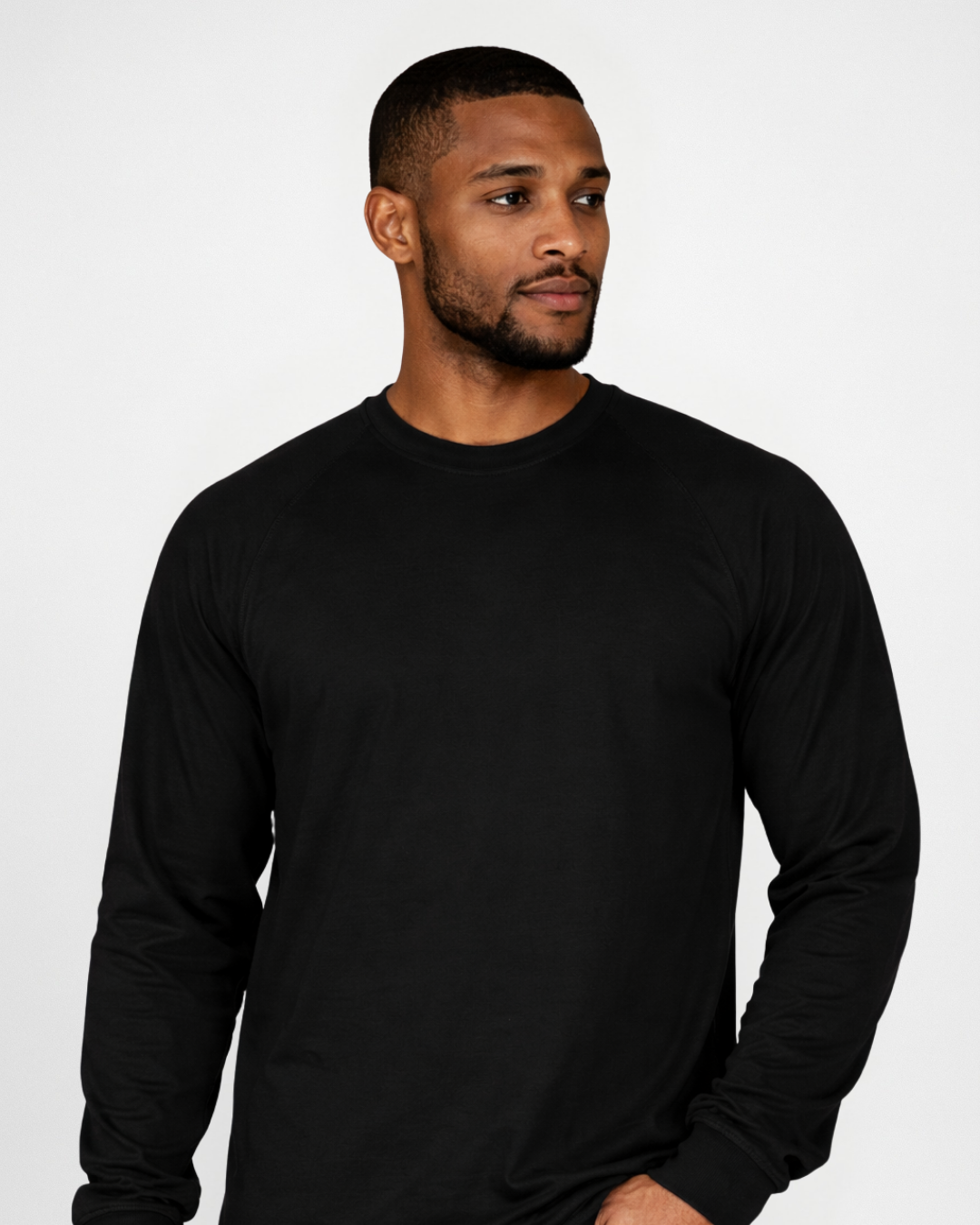 Forge Fr Men's Black Graphic Printed  Long Sleeve T-shirt